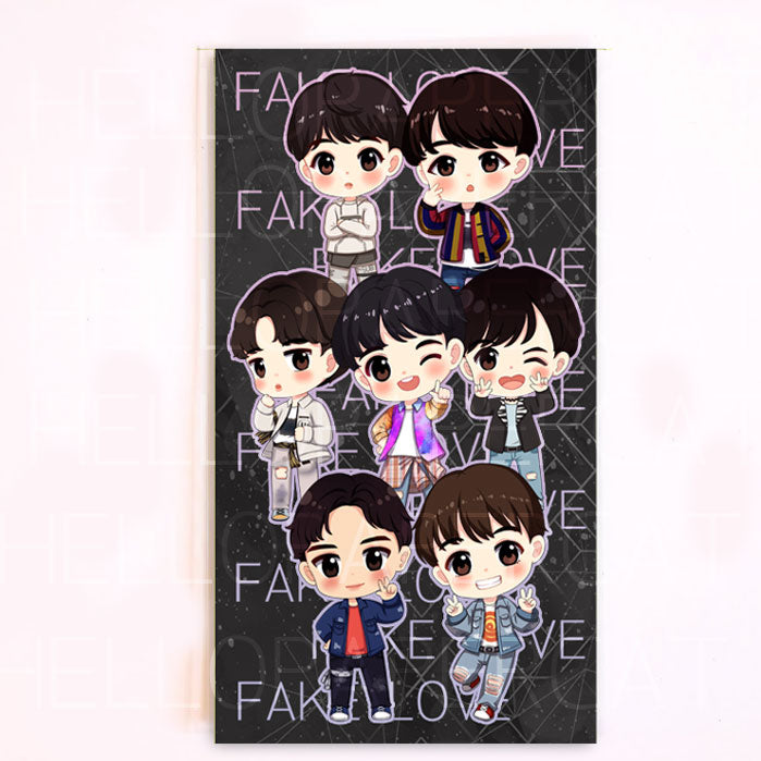 BTS FAKE LOVE planner dashboard