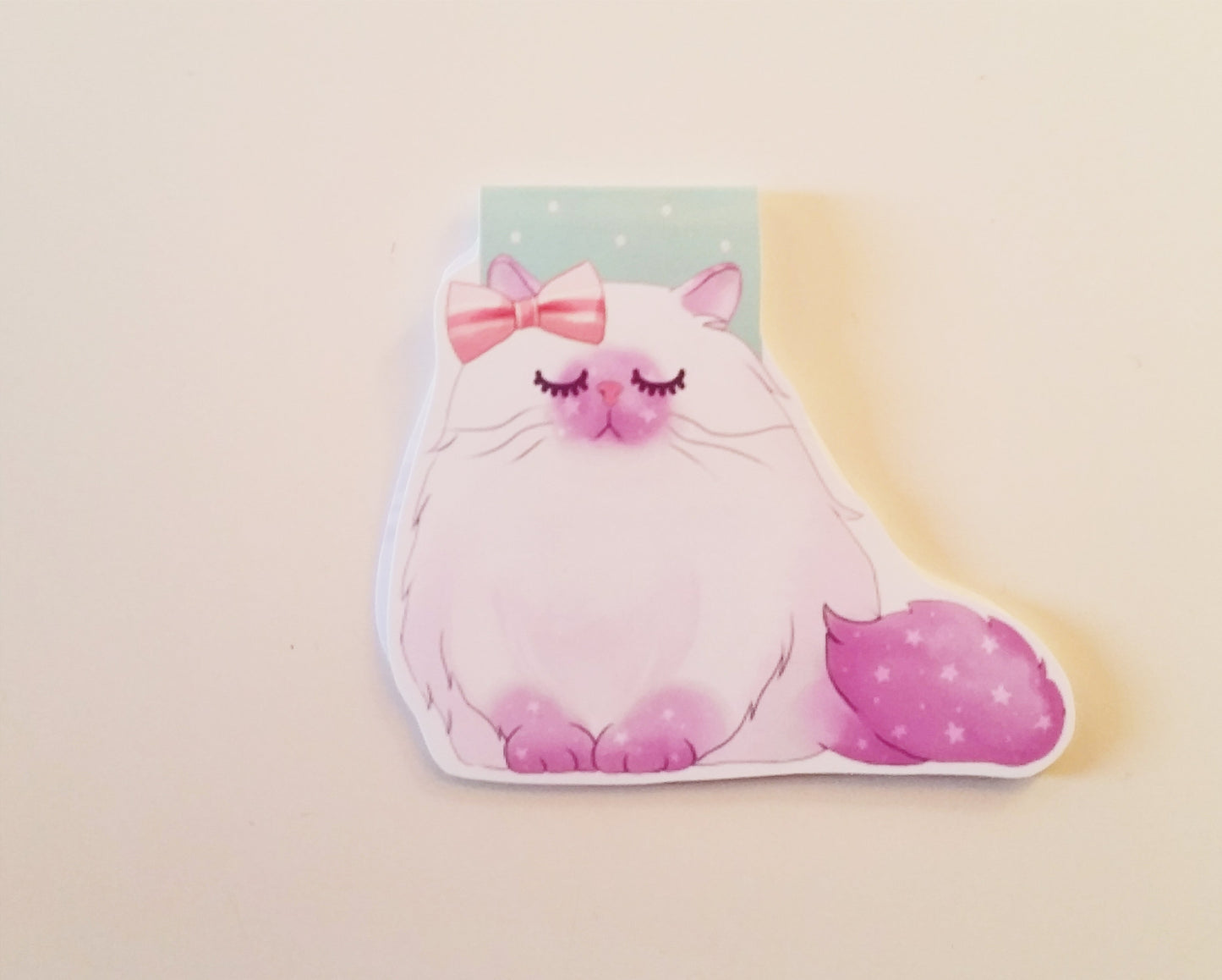 galaxy cat magnetic bookmark