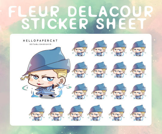 Fleur inspired sticker sheet
