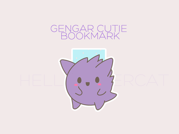 Ghost inspired cutie magnetic bookmark
