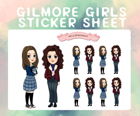 Gilmore Girls sticker sheet