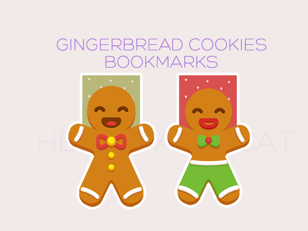 Gingerbread Cookies magnetic bookmark