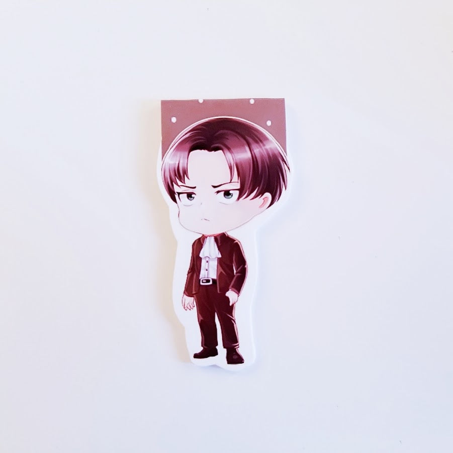 levi in a suit magnetic bookmark