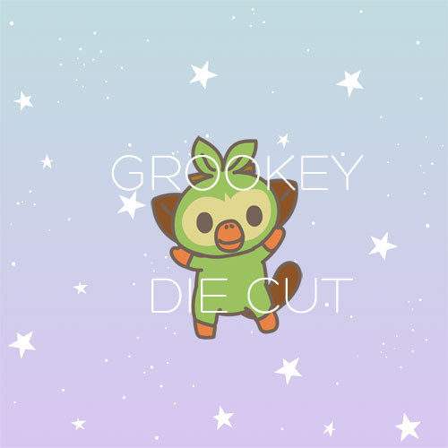 Grass type inspired die cut