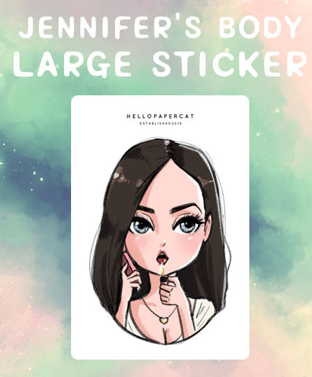 J's Body large sticker