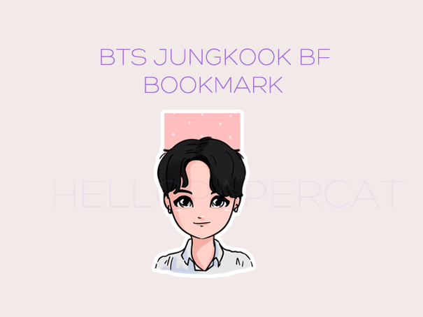 Boyfriend style BTS Jungkook magnetic bookmark
