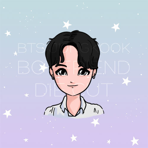 Boyfriend style BTS Jungkook die cut