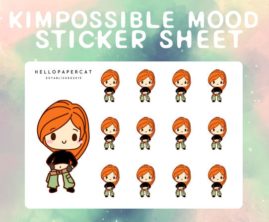 Call me Beep me Mood sticker sheet