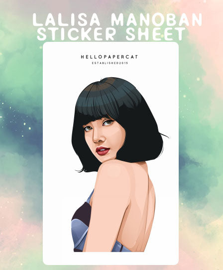 Lalisa inspired sticker sheet