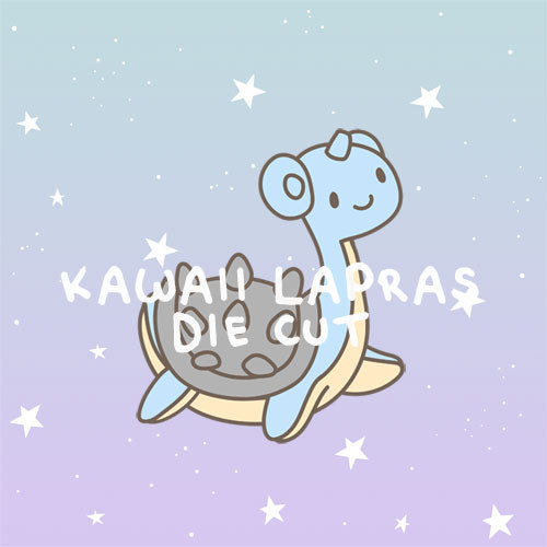 Kawaii water type inspired die cut