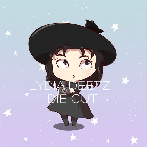 Lydia black outfit inspired die cut
