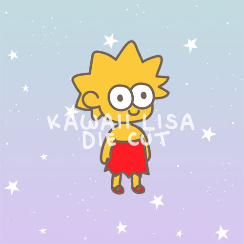 Kawaii girl inspired die cut
