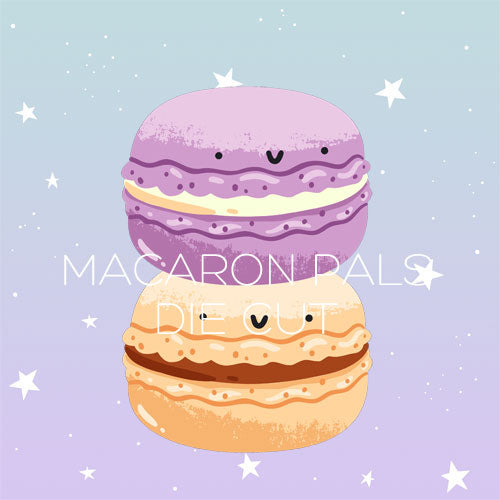 Macaron pals die cut