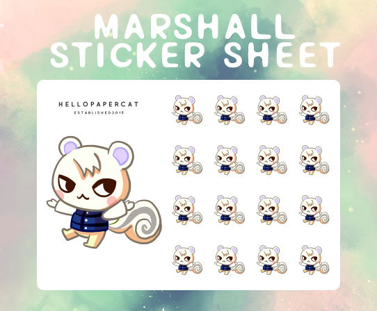 squirrel boy sticker sheet