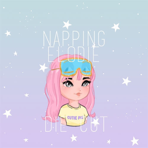 Napping Elodie die cut