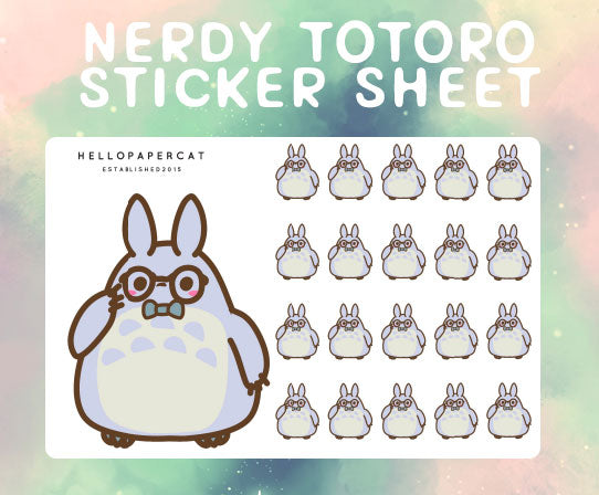 Nerdy magical forest creature inspired sticker sheet