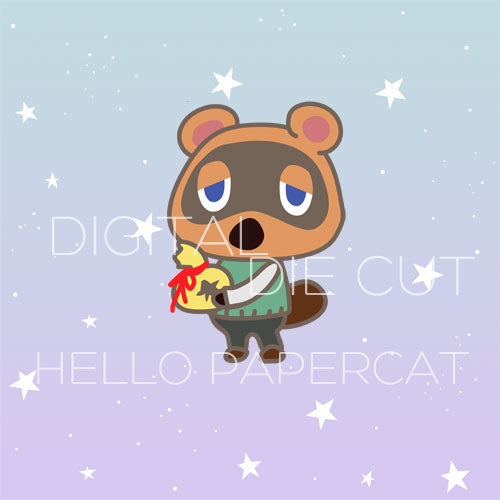 racoon boss die cut