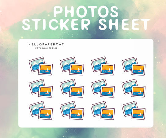 Photos sticker sheet