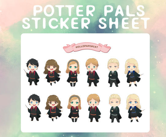 Magic School friends sticker sheet