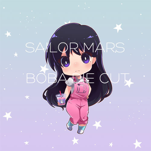 Mars Boba die cut