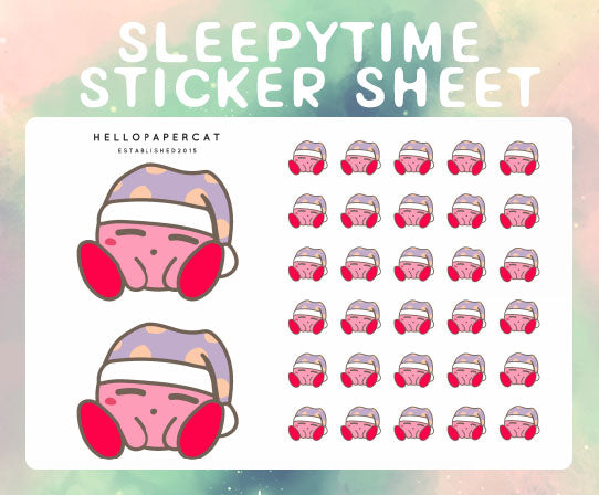 Sleepy Time sticker sheet