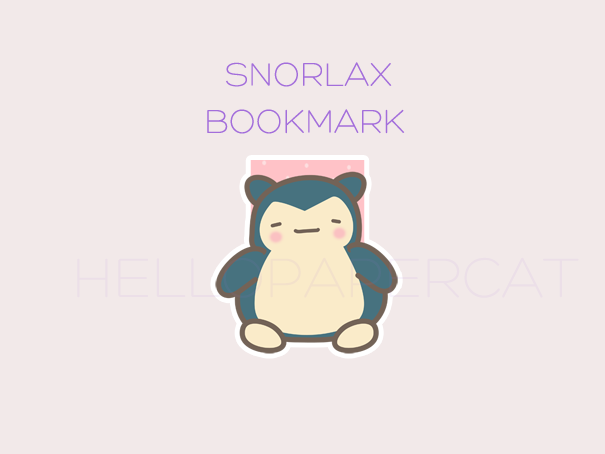 Sleeping Cutie magnetic bookmark