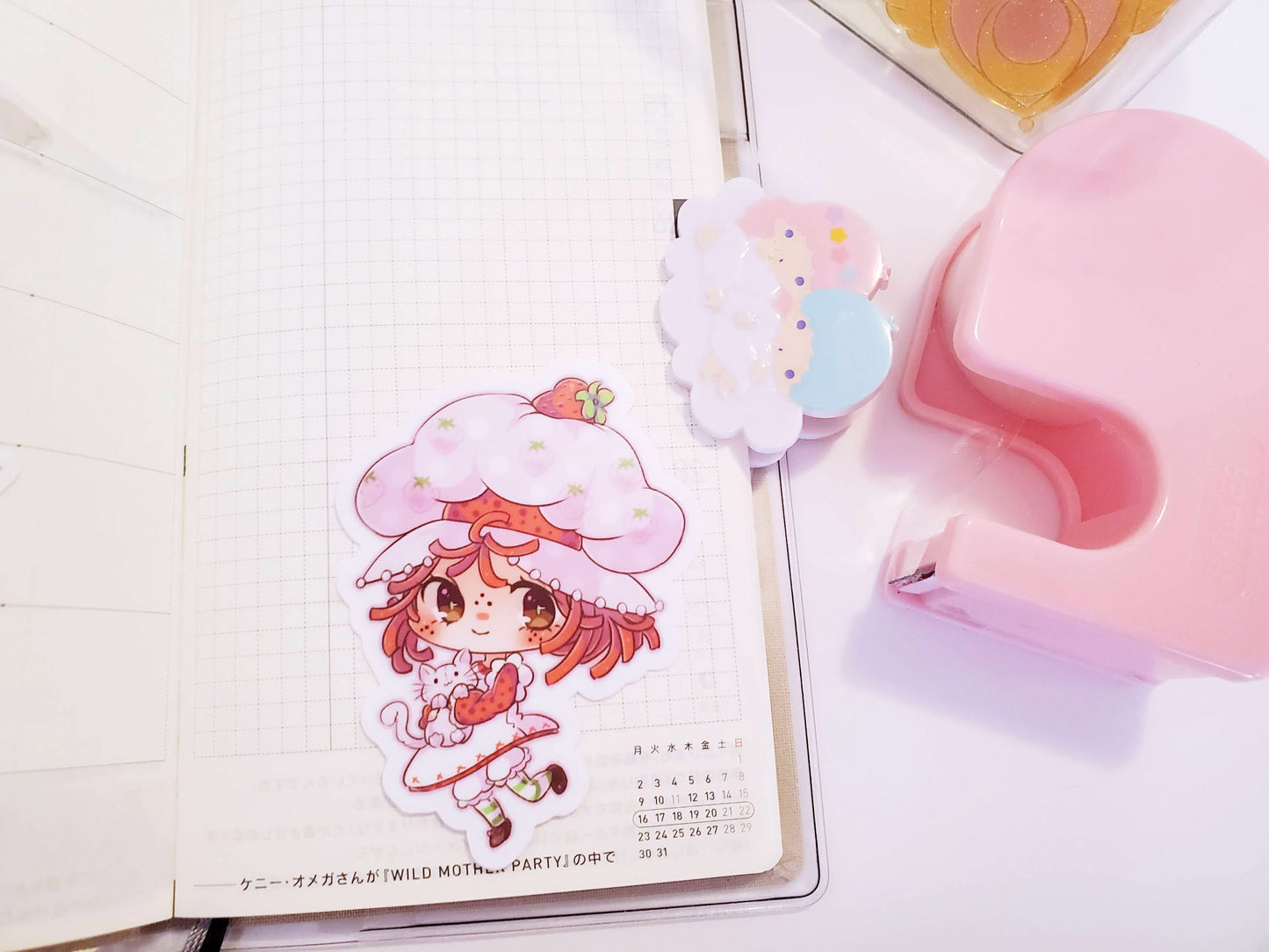 Strawberry Shortie Vinyl Sticker