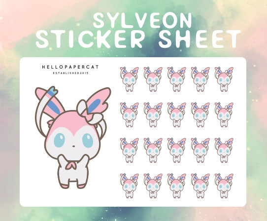 Fairy type cutie inspired sticker sheet