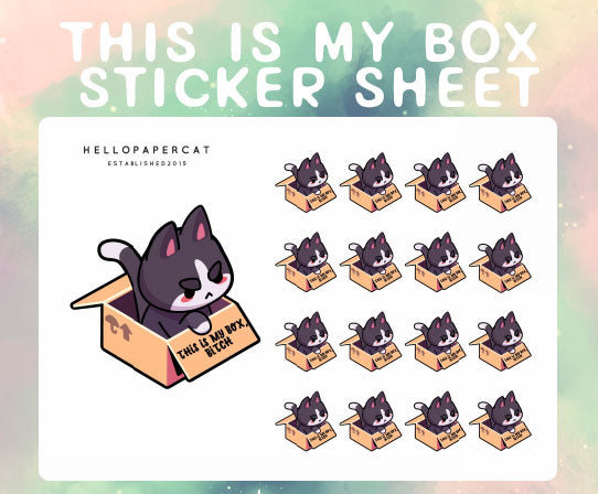 This is my box sticker sheet