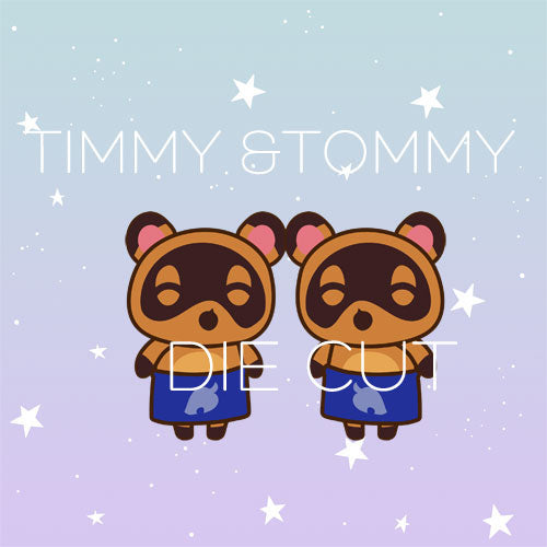 raccoon store employees inspired die cut