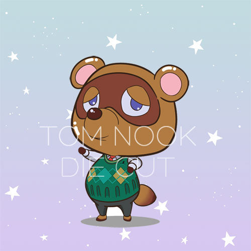Raccoon boss inspired die cut