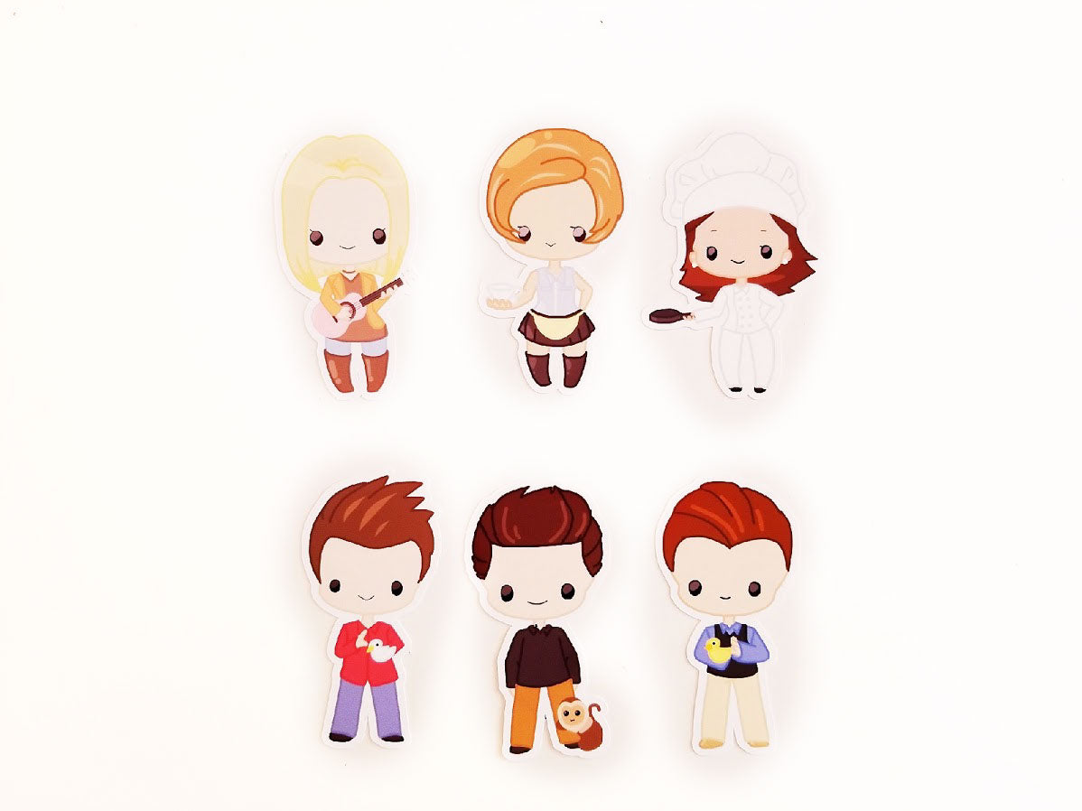 cute friends inspired die cut