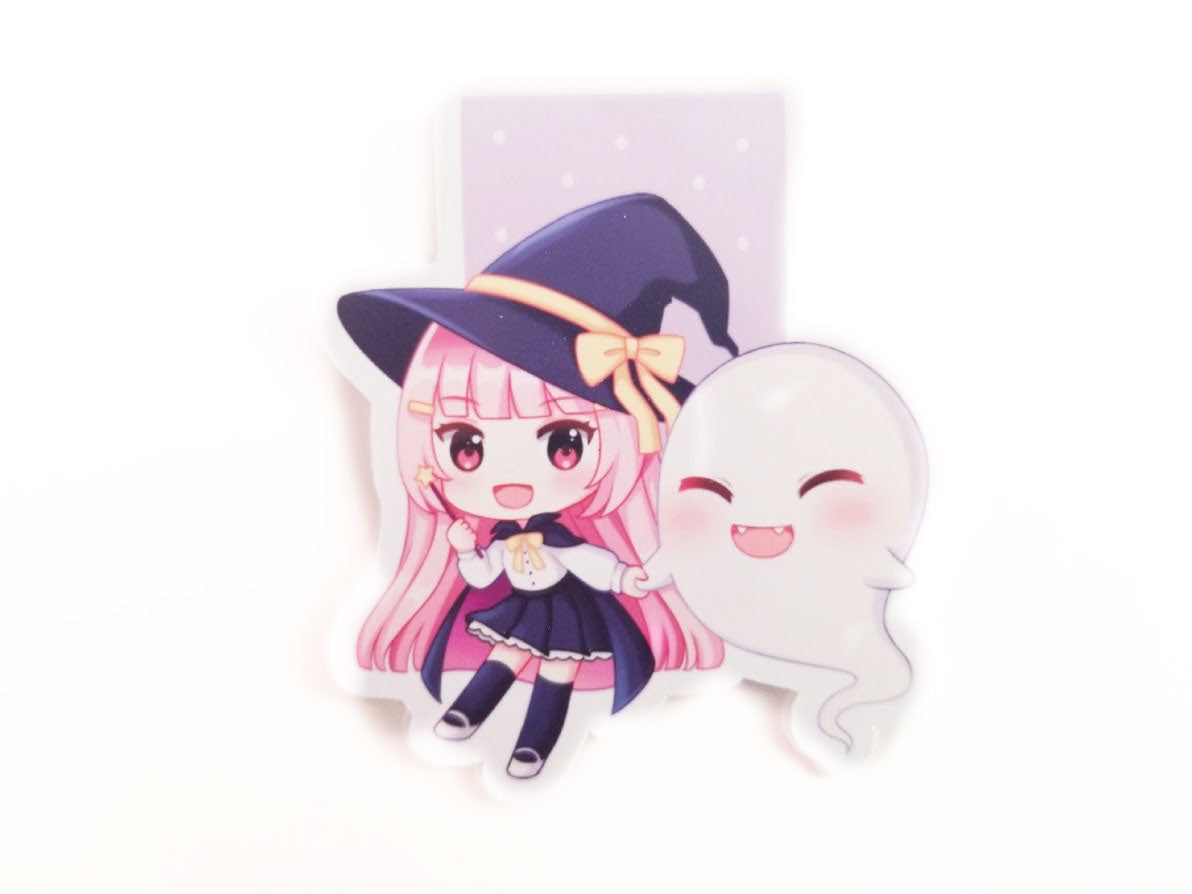 Elodie and her boo magnetic bookmark