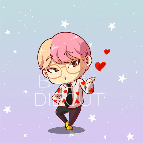 BTS V idol die cut