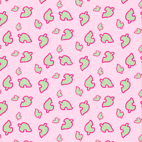Free AC leaf inspired digital paper