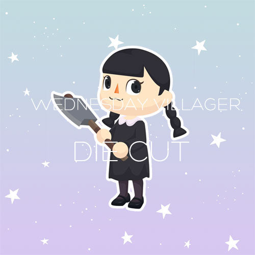 Wednesday Villager die cut