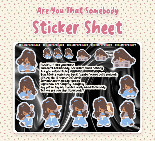 Are you that somebody sticker sheet