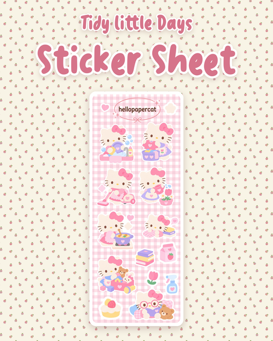 Tidy little days mini sticker sheet