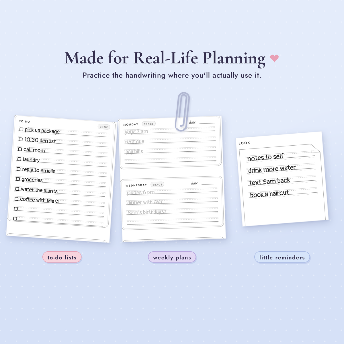 Pretty Printing Handwriting Workbook | Cute Handwriting Practice | Planner Handwriting Worksheets | GoodNotes & Printable PDF