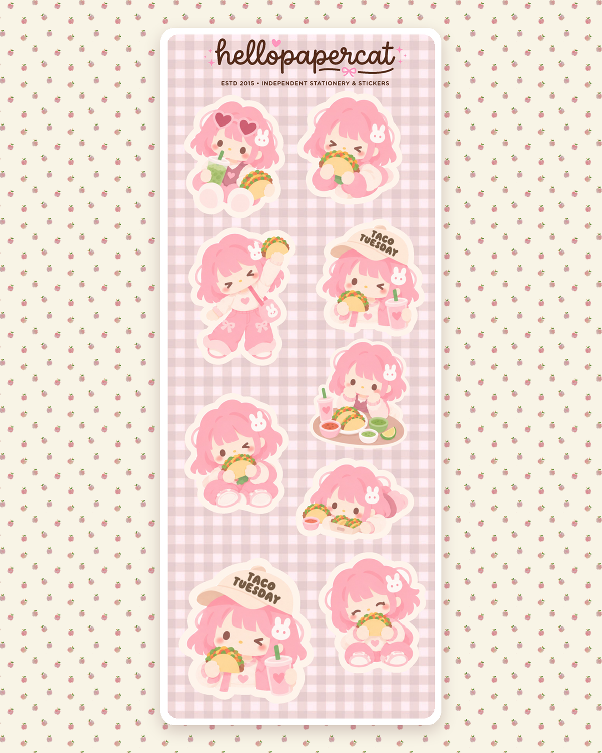 Elodie Taco Tuesday sticker sheet
