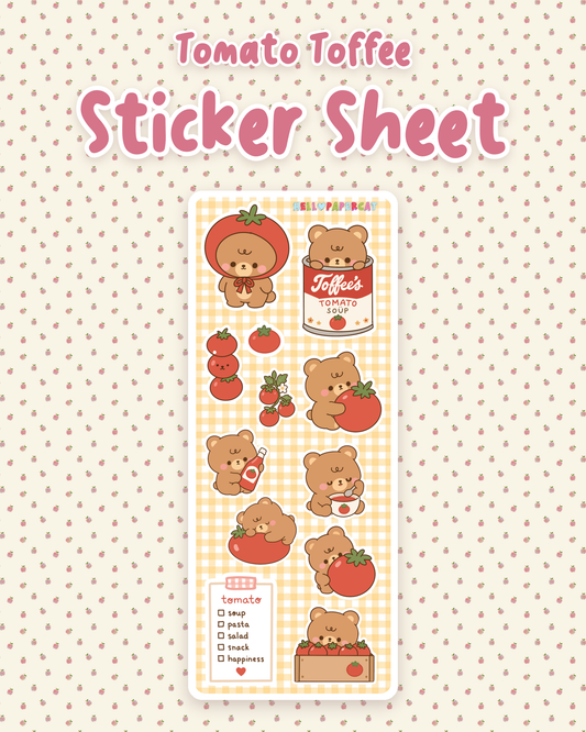 Tomato Toffee sticker sheet