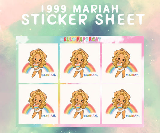 1999 Mariah sticker sheet