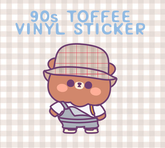 90s Toffee Vinyl Sticker