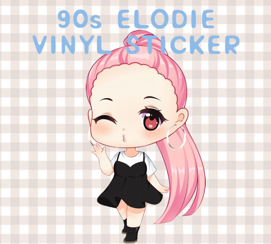 90s Elodie Vinyl Sticker