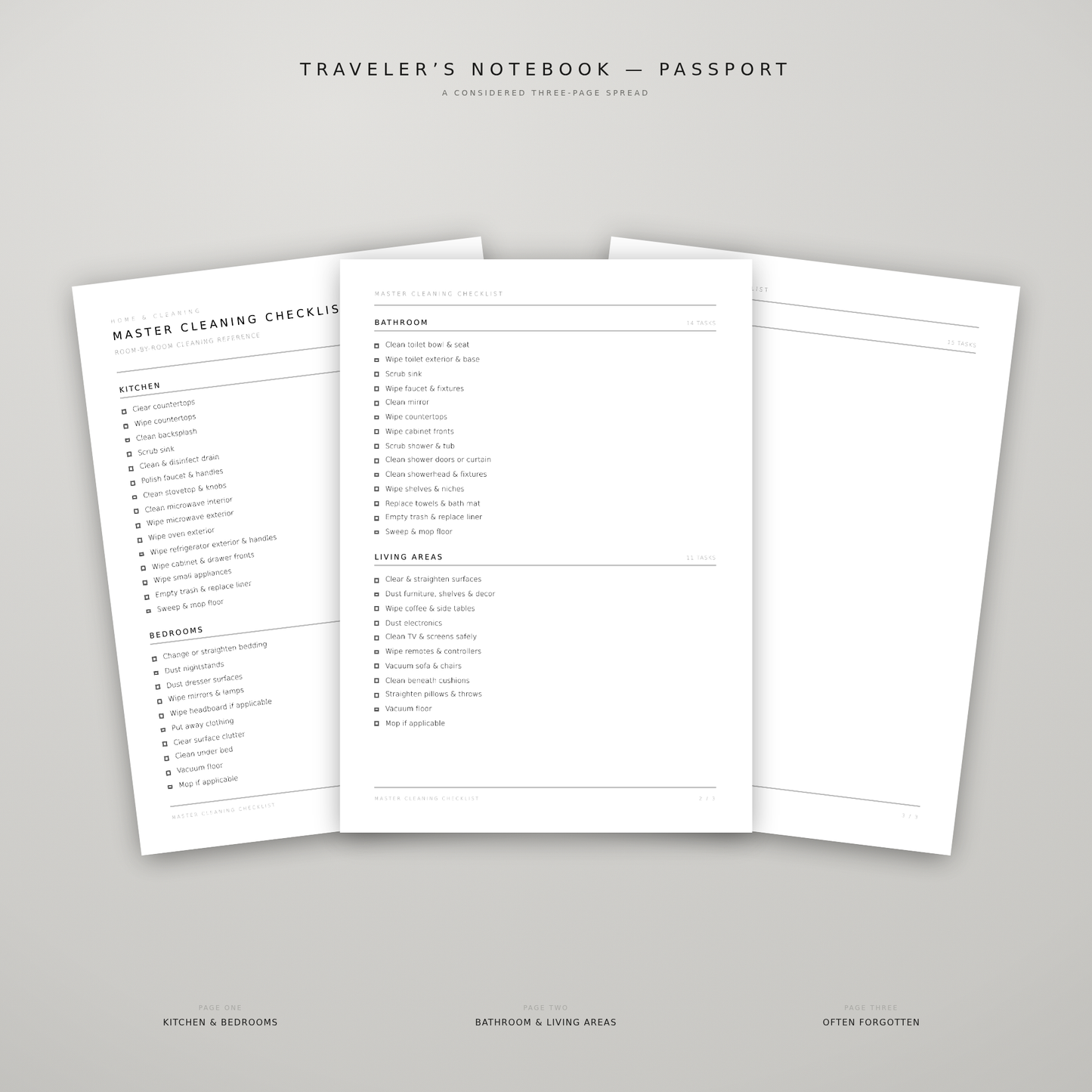 Master Cleaning Checklist – Printable Room-by-Room Cleaning List