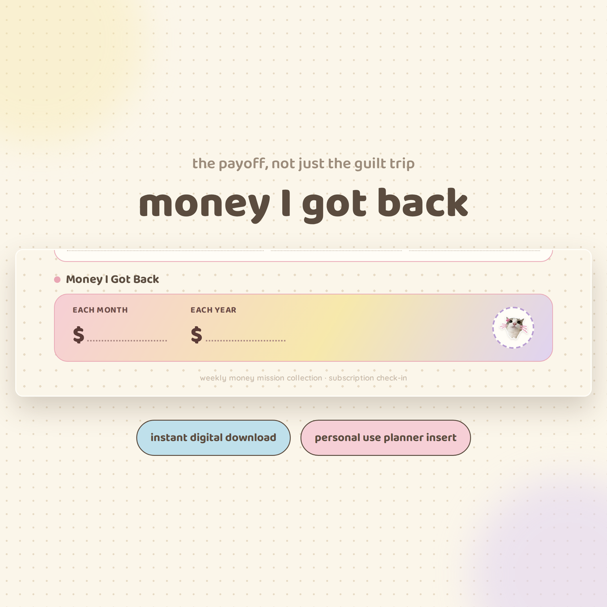 Subscription Check-In – Printable Subscription Tracker & Spending Audit