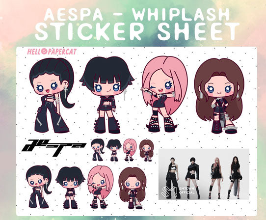 Aespa - Whiplash sticker sheet