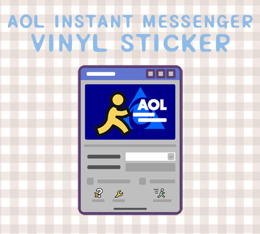 AOL instant messenger Vinyl Sticker