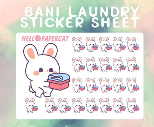Bani Laundry sticker sheet