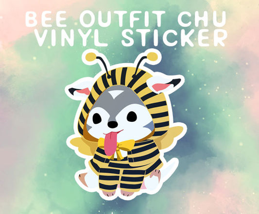 Bee outfit Chu Vinyl Sticker